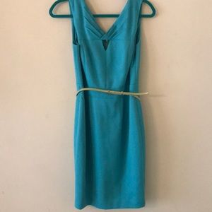 Ellen Tracy Knee Length Turquoise Dress